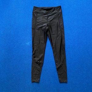 Black 7/8 Alala spandex with shimmer trim